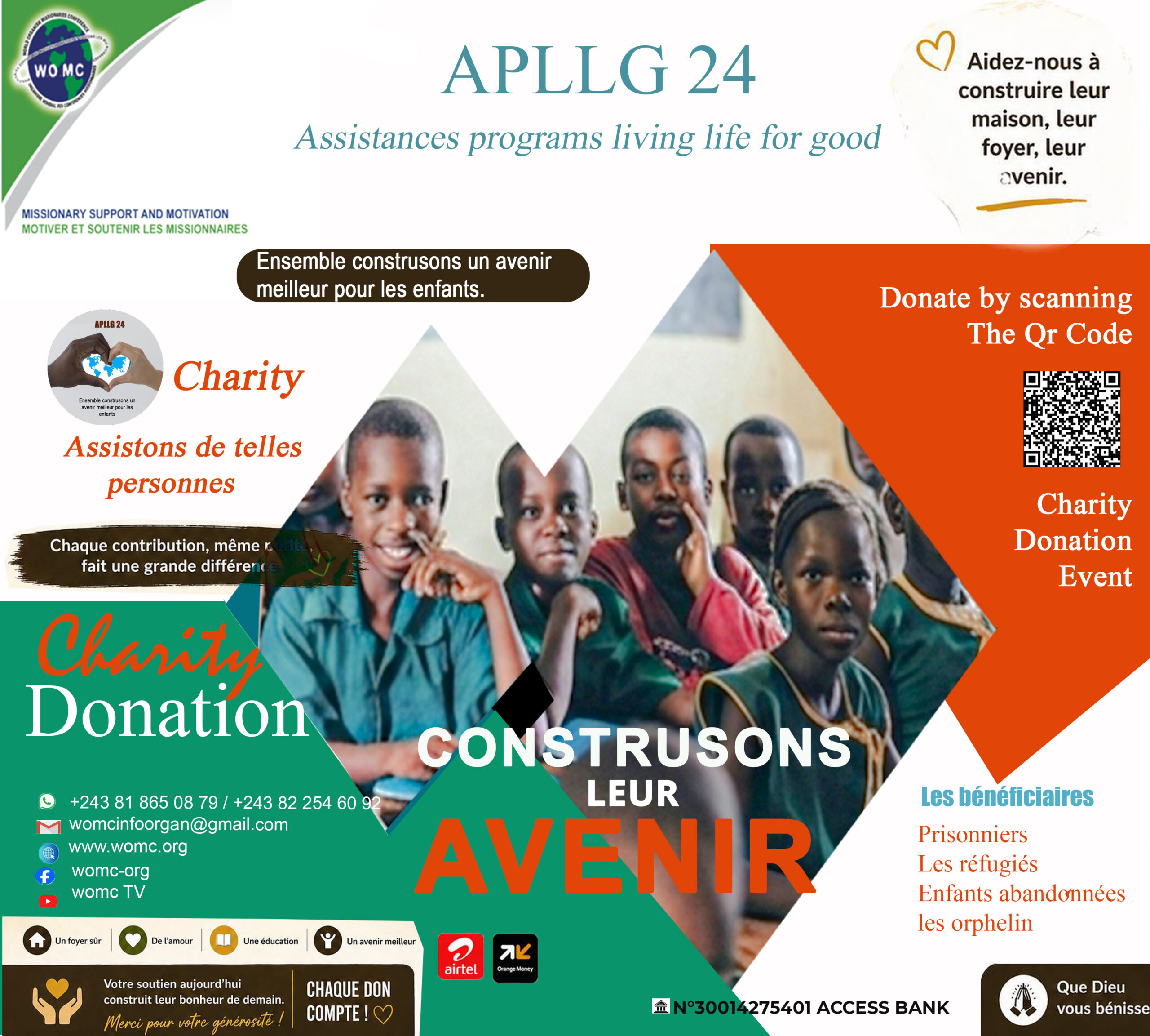 Autocollant APPLG 24 - Informations de don