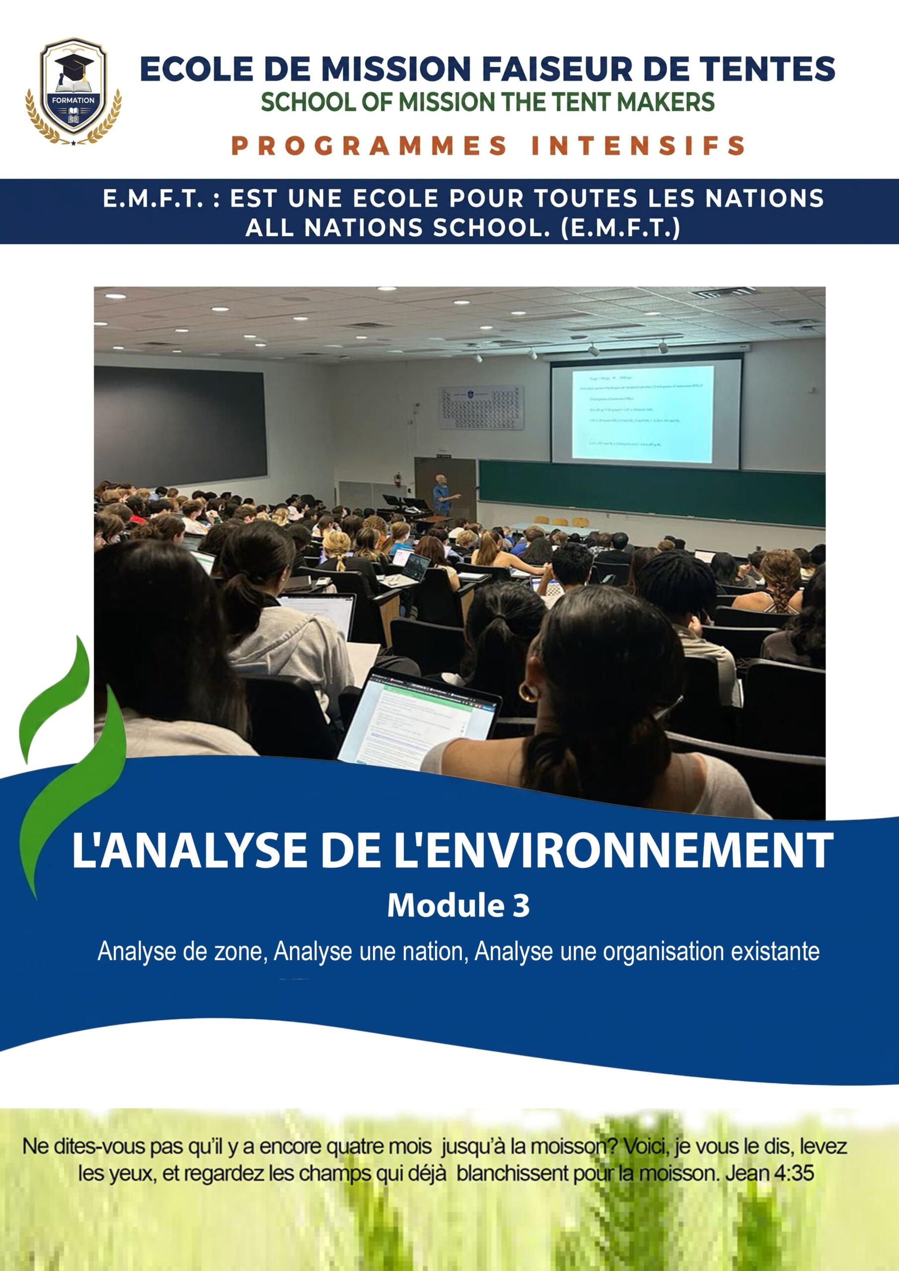 L'ANALYSE DE L'ENVIRONNEMENT (MODULE 1)