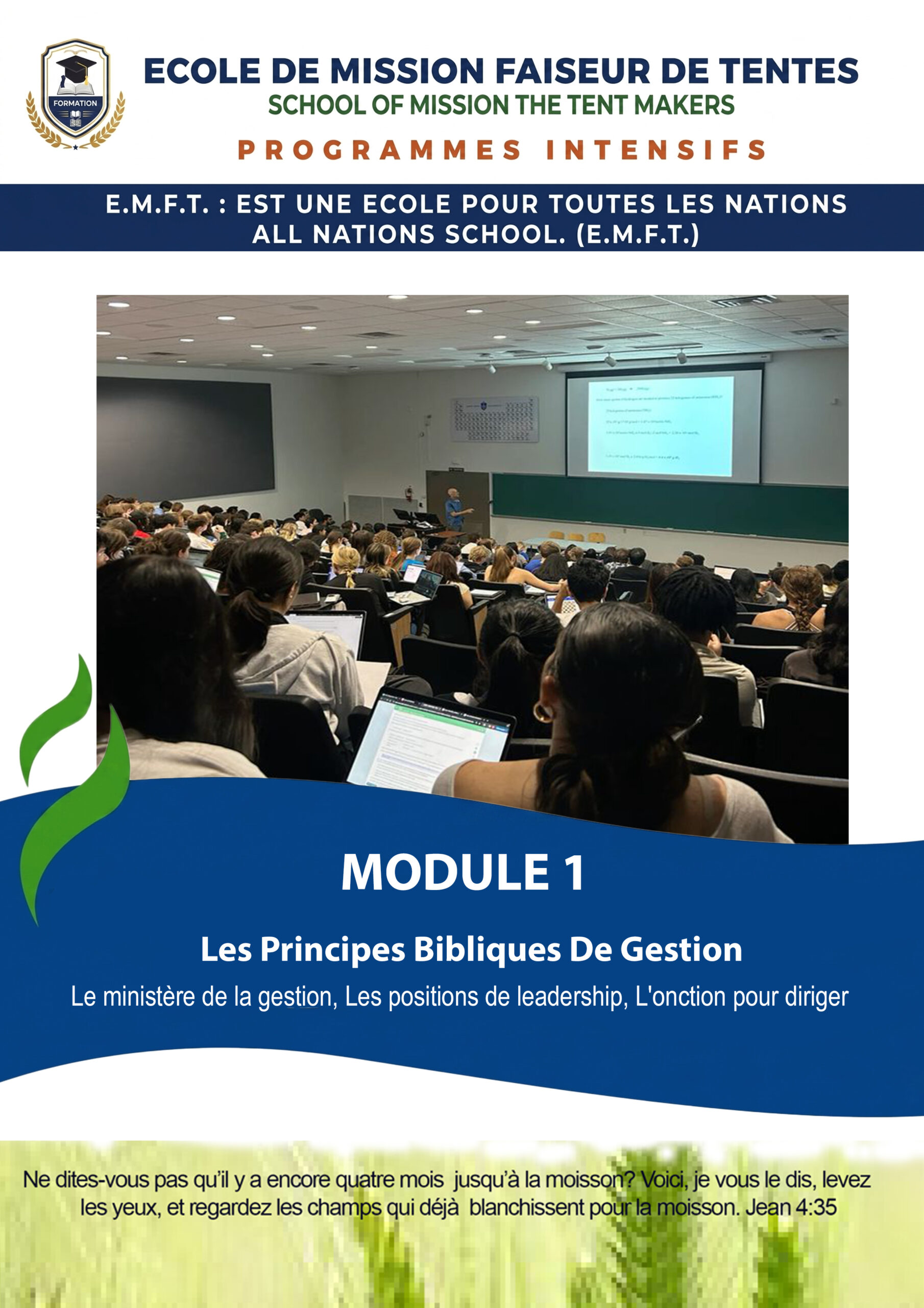 Les Principes Bibliques De Gestion (Module 1)